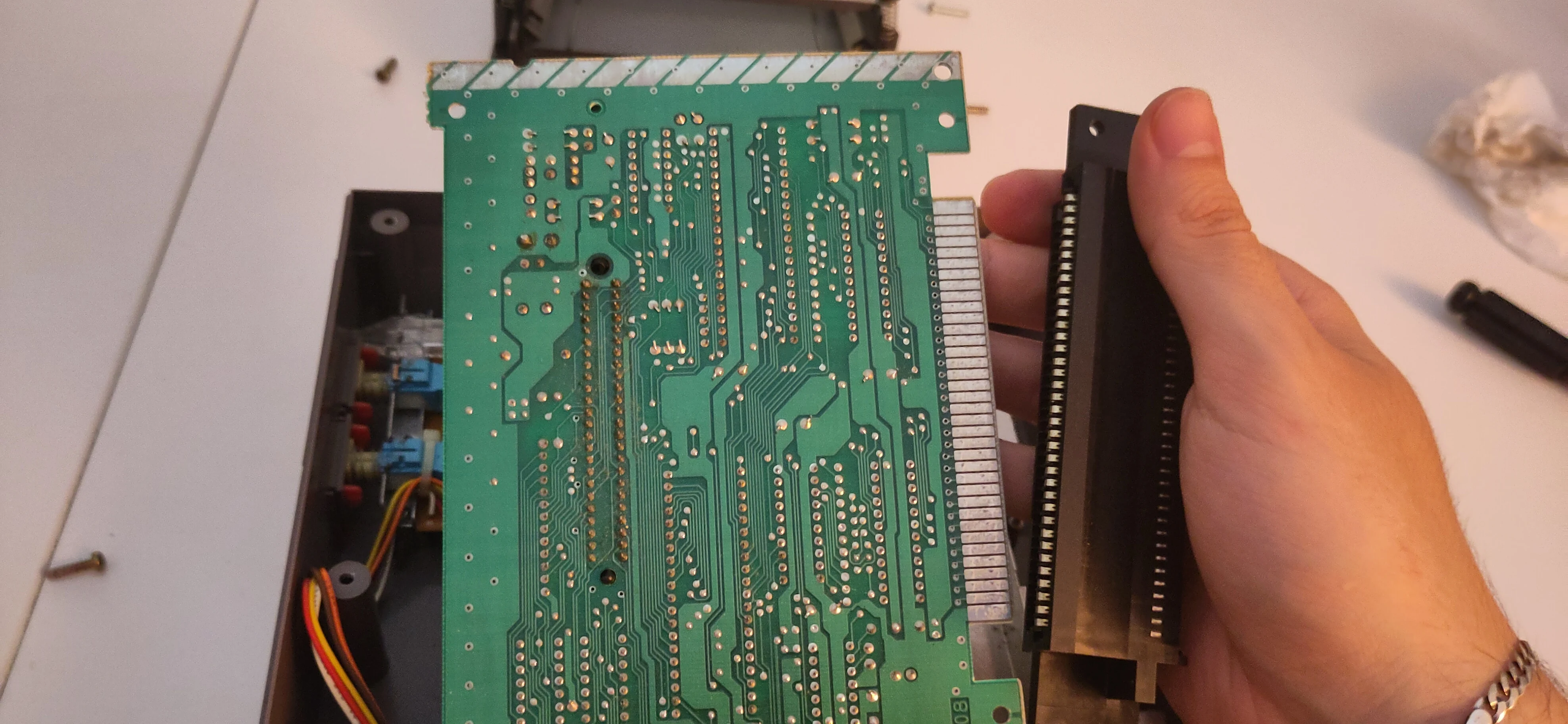 Connector removed