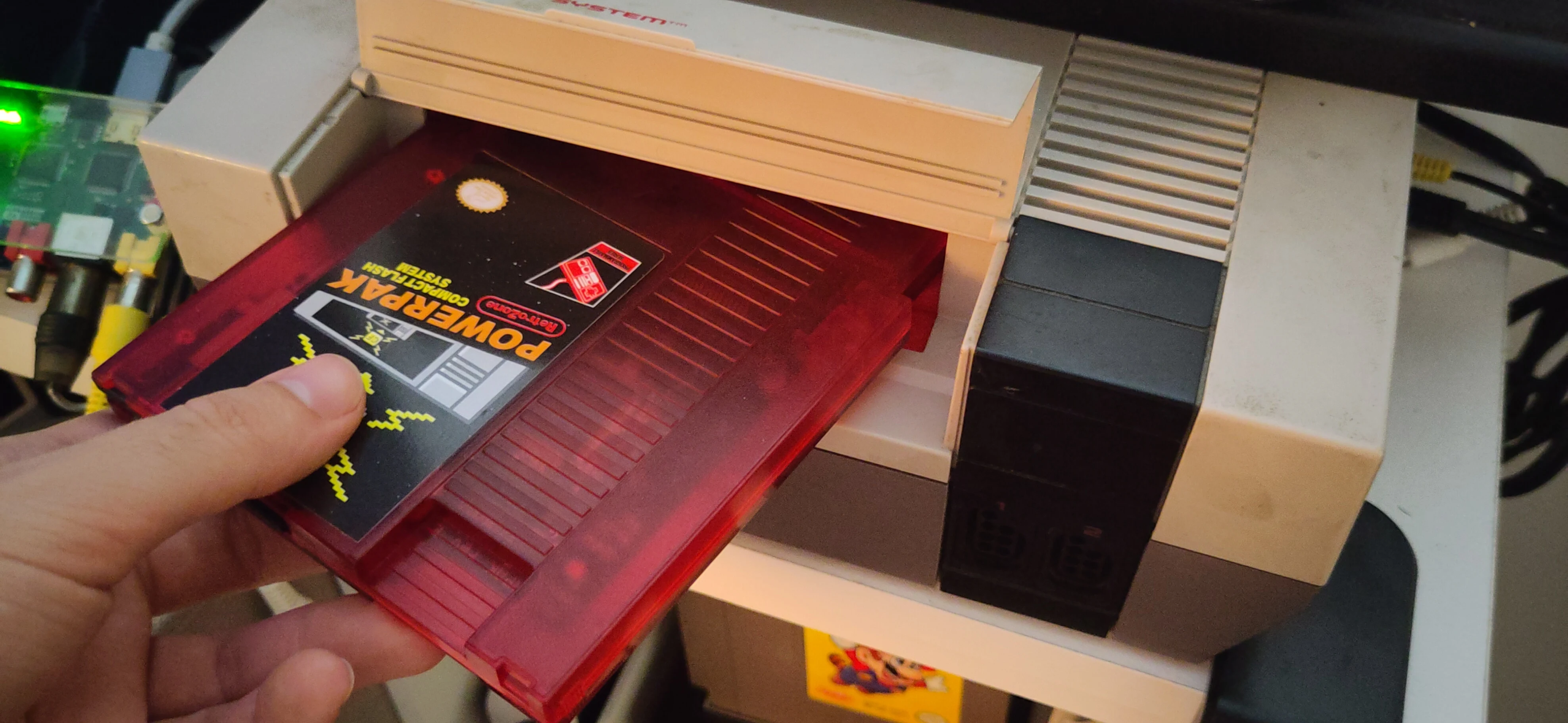 Corner cartridge removed